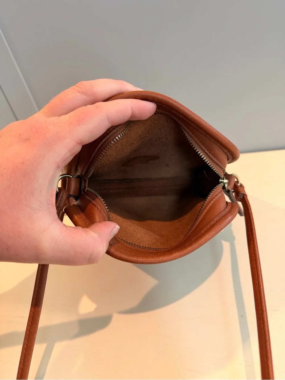 Vintage Coach Abbie Zip Crossbody Bag